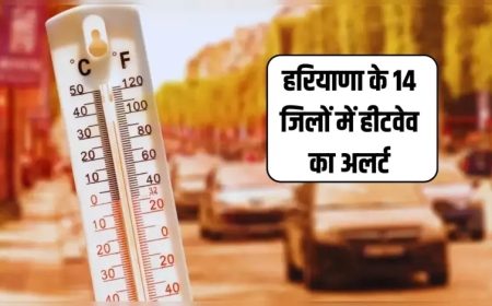 UP‑MP सहित 9 राज्यों में हीटवेव, राजस्थान‑हरियाणा में रेड अलर्ट जारी