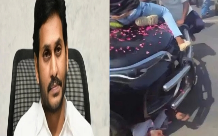 आंध्र के पूर्व CM जगन मोहन रेड्डी पर FIR दर्ज” — काफिले की कार से पार्टी कार्यकर्ता की मौत के बाद न्यायिक कार्रवाई