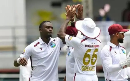 “ब्रिजटाउन टेस्ट में ऑस्ट्रेलिया की पहली पारी सिर्फ 180 रनों पर ऑलआउट”