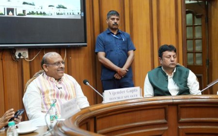 राजधानी के जल भविष्य की सुरक्षा हेतु बहु-स्तरीय संस्थागत कार्रवाई आवश्यक” — माननीय अध्यक्ष श्री विजेंद्र गुप्ता