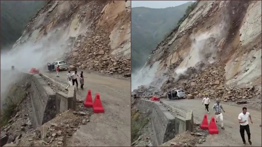 हिमाचल में लैंडस्लाइड और पुणे में बारिश से सड़क हादसे