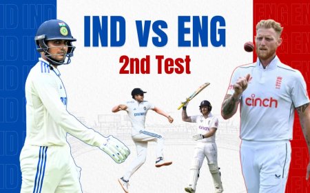 “IND vs ENG: दूसरा टेस्ट आज से शुरू — भारत वापसी के लिए तैयार, लेकिन मौसम और बोलिंग रणनीति होगी बड़ी चुनौती”