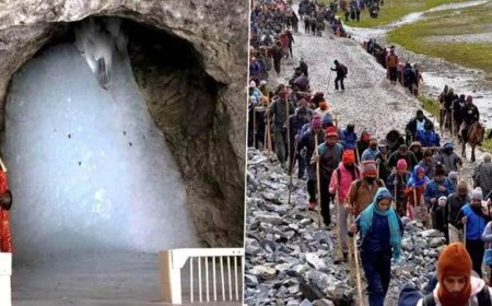 “अमरनाथ यात्रा का पहला जत्था रवाना — LG मनोज सिन्हा ने 5,880 श्रद्धालुओं को हरी झंडी दिखाई”