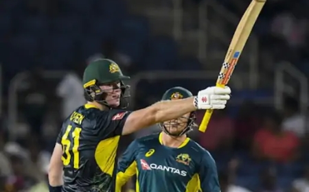 “पहले टी‑20 में ऑस्ट्रेलिया ने वेस्ट इंडीज को 3 विकेट से हराया”