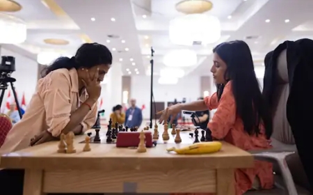 “दिव्या देशमुख और कोनेरू हम्पी पहुँचीं FIDE वुमेन्स वर्ल्ड कप के सेमीफ़ाइनल में”