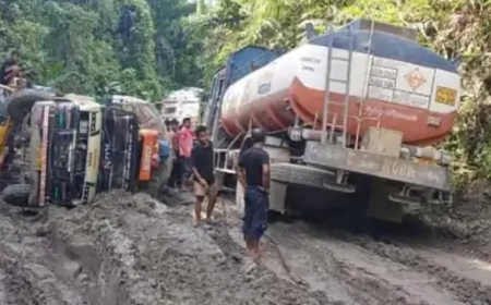 “मिजोरम में फ्यूल संकट – हाईवे की खराब हालत से ऑयल टैंकर्स हड़ताल पर”