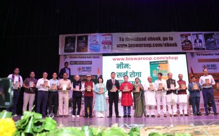 डॉ. बीआरसी की ऐतिहासिक पुस्तक "ग्रीन गोल्डः द नीम फार्मेसी" का सीरी फोर्ट ऑडिटोरियम में विमोचन