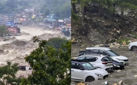 हिमाचल प्रदेश के मंडी में बादल फटने से तबाही — घरों में घुसा मलबा, 20 से अधिक गाड़ियां दबीं, तीन लोगों की मौत