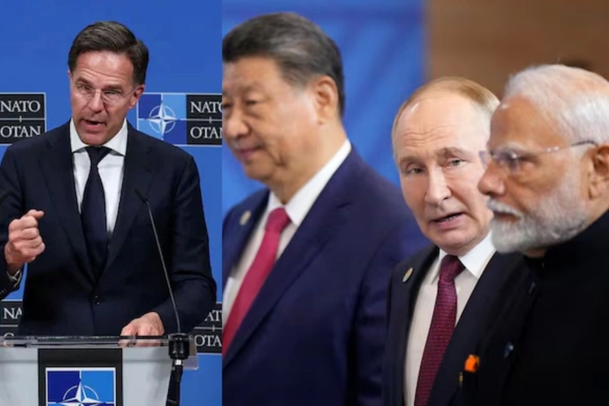 NATO प्रमुख मार्क रूटे का भारत‑चीन‑ब्राजील को 100% सेकेंडरी टैरिफ की चेतावनी, रूस से व्यापार जारी रखा तो भारी आर्थिक दंड”