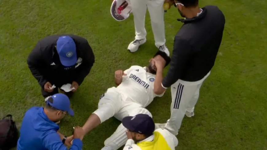 “पंत रिटायर्ड हर्ट — वोक्स की यॉर्कर से चोटिल, पहला दिन खत्म”