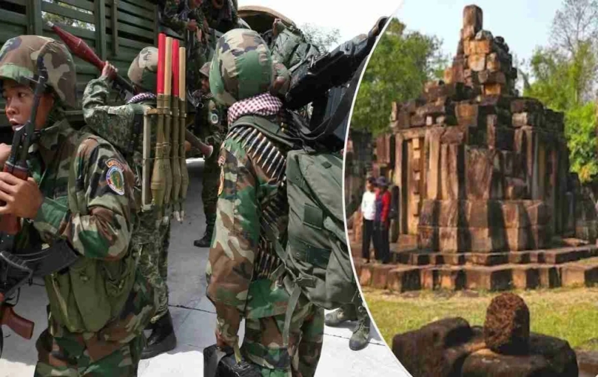 “थाईलैंड–कंबोडिया सीमा पर 1,000 साल पुराने दो शिव मंदिरों के पास जंग — प्रासात ता मुन थोम मंदिर विवाद में हिंसात्मक टकराव”