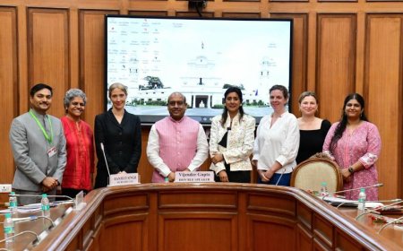 ब्रिटिश संसदीय प्रतिनिधिमंडल से माननीय अध्यक्ष श्री विजेंद्र गुप्ता की शिष्टाचार भेंट