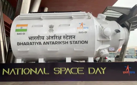 ISRO ने भारतीय अंतरिक्ष स्टेशन का मॉडल किया प्रदर्शित