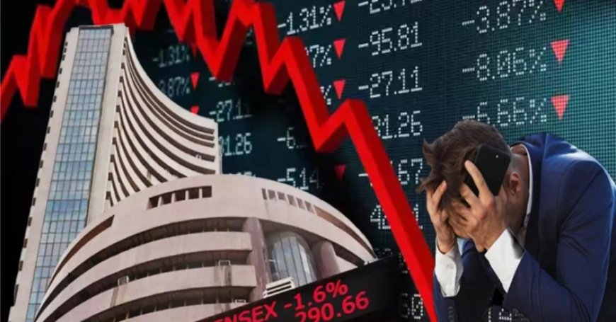 सेंसेक्स 586 अंक गिरकर 80,600 के स्तर पर बंद — अमेरिकी टैरिफ निर्णय से शेयर बाजार पर भारी दबाव