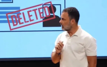 राहुल गांधी का आरोप: प्रजेंटेशन में वोटर्स डिलीट कराने की साजिश का दावा