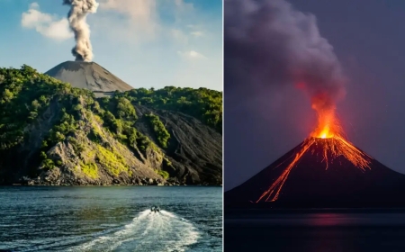 भारत का इकलौता सक्रिय ज्वालामुखी बुरोबेटिक्रम फटा: आग, राख और पर्यावरणीय प्रभाव