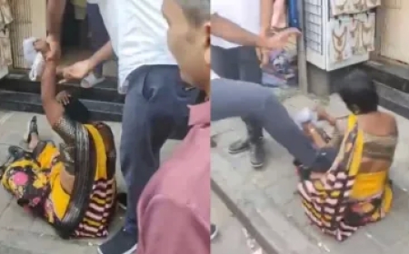 बेंगलुरु में महिला पर सरेआम हमला: दुकानदार और स्टाफ ने पीटा