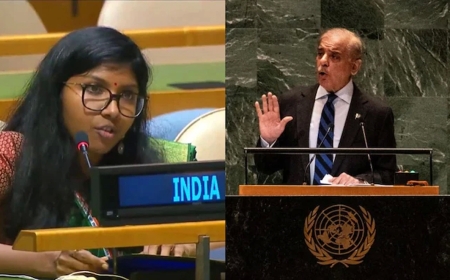 भारत का पलटवार: “पाकिस्तानी पीएम ने UN में बेतुके नाटक किए”