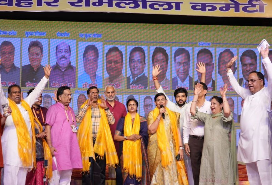 पश्चिम विहार में आज लंका दहन और रावण- अंगद संवाद की लीला से लोग रोमांचित ।