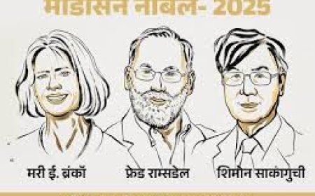 2025 का मेडिसिन का नोबेल पुरस्कार तीन वैज्ञानिकों को, एक महिला विजेता शामिल