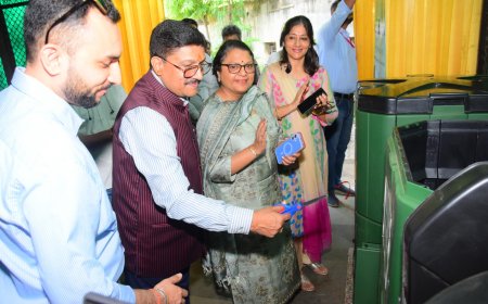 एनडीएमसी परिषद सदस्य ने सांगली मेस में गीले कचरे के प्रसंस्करण हेतु 20 एरोबिन का उद्घाटन किया।