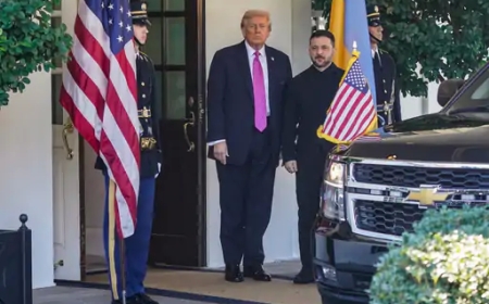 जेलेंस्की अमेरिका पहुंचे टॉमहॉक मिसाइलों की मांग के लिए – ट्रम्प की बेरुखी ने बढ़ाया तनाव