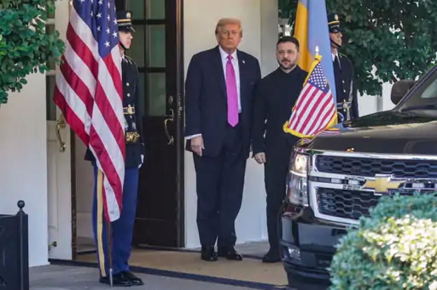 जेलेंस्की अमेरिका पहुंचे टॉमहॉक मिसाइलों की मांग के लिए – ट्रम्प की बेरुखी ने बढ़ाया तनाव