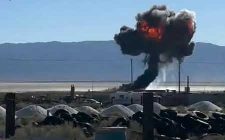 अमेरिका में F-16 फाइटर जेट क्रैश — कुछ सेकेंड पहले पायलट ने बचाई जान, बड़ी दुर्घटना टली