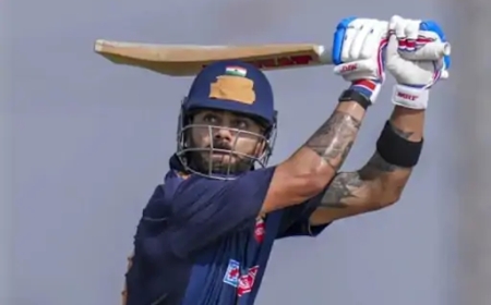 विजय हजारे ट्रॉफी में विराट कोहली का तूफानी अंदाज़, 29 गेंदों में अर्धशतक