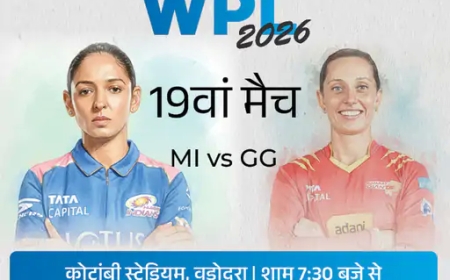 आज का WPL 2026 मैच: MI vs GG — मैच प्रीव्यू, प्लेइंग इम्पैक्ट और कीवर्ड समृद्ध विश्लेषण