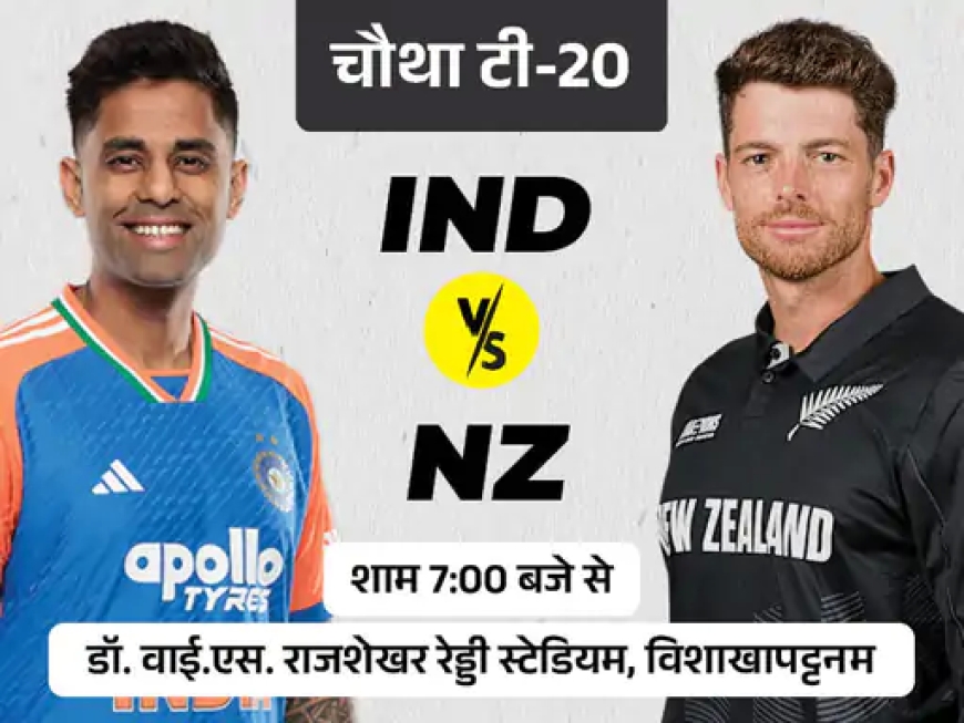 IND vs NZ चौथा टी-20 आज — सीरीज का निर्णायक मोड़, संयोजन और रणनीति पर सबकी नजर