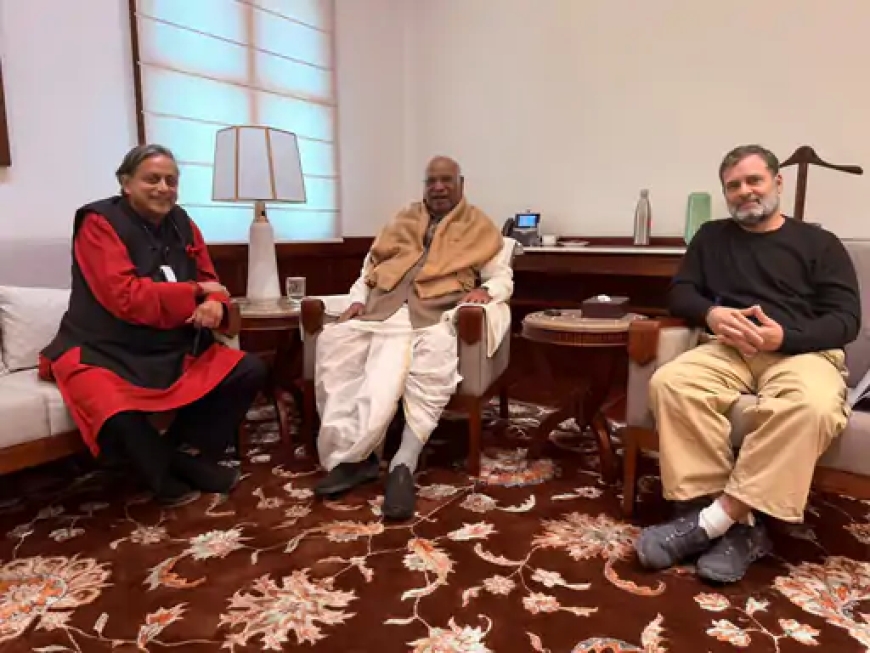 मतभेदों की अटकलों के बीच थरूर की खड़गे और राहुल से मुलाकात – संगठनात्मक एकता पर फोकस