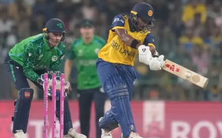 टी-20 वर्ल्डकप: श्रीलंका की संतुलित प्रदर्शन से आयरलैंड पर 20 रन की जीत