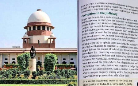 ‘Corruption in Judiciary’ किताब पर सुप्रीम कोर्ट का बैन, अभिव्यक्ति बनाम संस्थागत गरिमा पर बहस