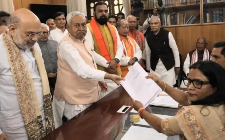 राज्यसभा के लिए नीतीश ने दाखिल किया नामांकन, बिहार की राजनीति में बढ़ी हलचल