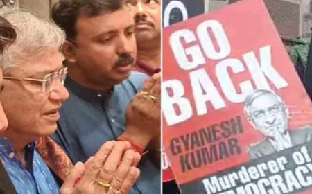 बंगाल पहुंचे चुनाव आयुक्त ज्ञानेश कुमार, कालीघाट में पूजा; लोगों ने दिखाए गो-बैक के पोस्टर और काले झंडे