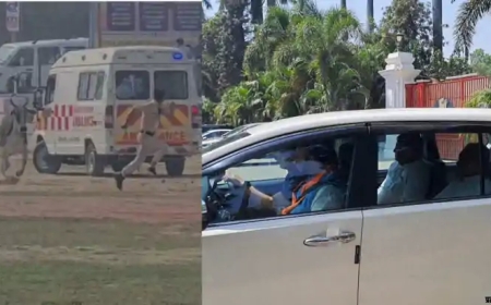 नीतीश कुमार की सुरक्षा में बड़ी चूक, बेगूसराय हेलीपैड पर घुसा बैल; मची अफरा-तफरी