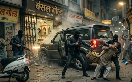 सीलमपुर में सनसनीखेज वारदात: DCP ऑफिस के पास डेढ़ करोड़ का सोना लूटा