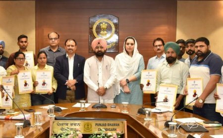 हरदीप सिंह मुंडियां ने 14 उम्मीदवारों को तरस के आधार पर सौंपे नियुक्ति पत्र