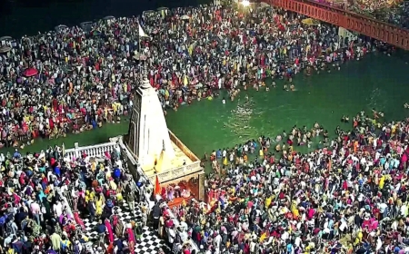 हरिद्वार में आस्था का सैलाब: श्रद्धालुओं की भारी भीड़ से जाम जैसे हालात