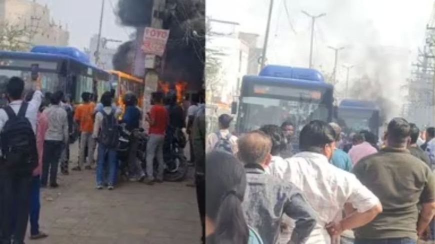 दिल्ली के नांगलोई में बेकाबू हुई DTC बस, सड़क पर लोगों को कुचला; 3 की मौत, गुस्साई भीड़ ने की तोड़फोड़