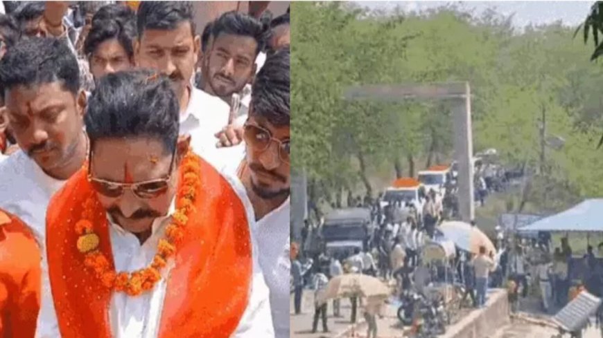 अनंत सिंह का शक्ति प्रदर्शन: मोकामा में मेगा रोड शो के बाद मंदिर में पूजा-अर्चना