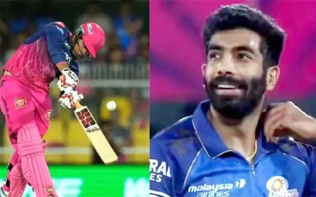 क्रिकेट मैदान पर धमाका: वैभव ने जसप्रीत बुमराह की पहली गेंद पर जड़ा छक्का, फैंस हुए रोमांचित