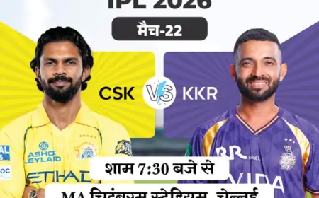 IPL मुकाबला: चेन्नई vs कोलकाता—आज का हाई-वोल्टेज क्लैश