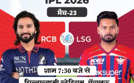 IPL आज: बेंगलुरु vs लखनऊ – हाई वोल्टेज मुकाबला