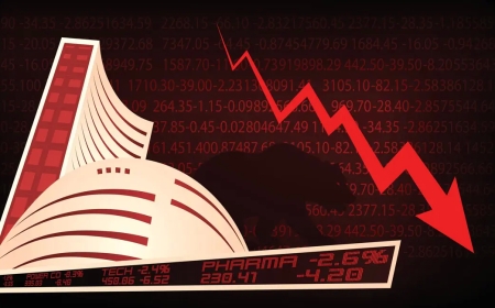 Stock Market Crash: सेंसेक्स 852 अंक लुढ़का, 77,664 पर बंद; निवेशकों को बड़ा झटका