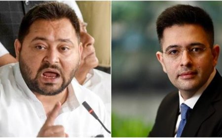 “लालच या डर से BJP जॉइन करते हैं लोग”: 7 सांसदों की टूट पर तेजस्वी यादव का हमला