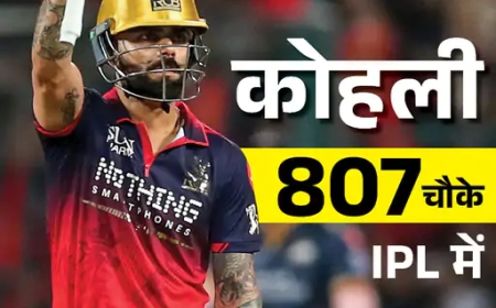 IPL में इतिहास: 800 चौके लगाने वाले पहले बल्लेबाज बने विराट कोहली
