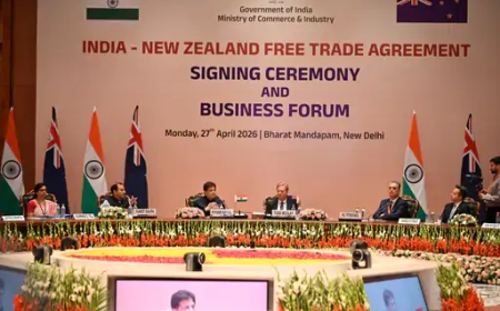 भारत–न्यूजीलैंड फ्री ट्रेड एग्रीमेंट: व्यापार, निवेश और रणनीतिक साझेदारी को नई दिशा