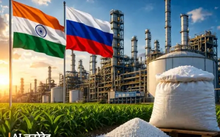 भारत–रूस साझेदारी: यूरिया फैक्ट्री लगाने की तैयारी, कृषि क्षेत्र को मिलेगा बड़ा सहारा